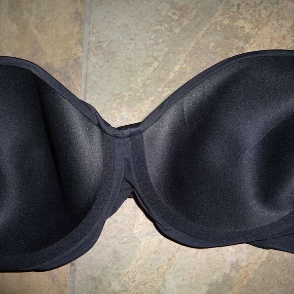 Lands End Women UPF 50 Underwire Twist Bikini Top Black 14 $42 Chlorine resistan - Picture 7 of 7